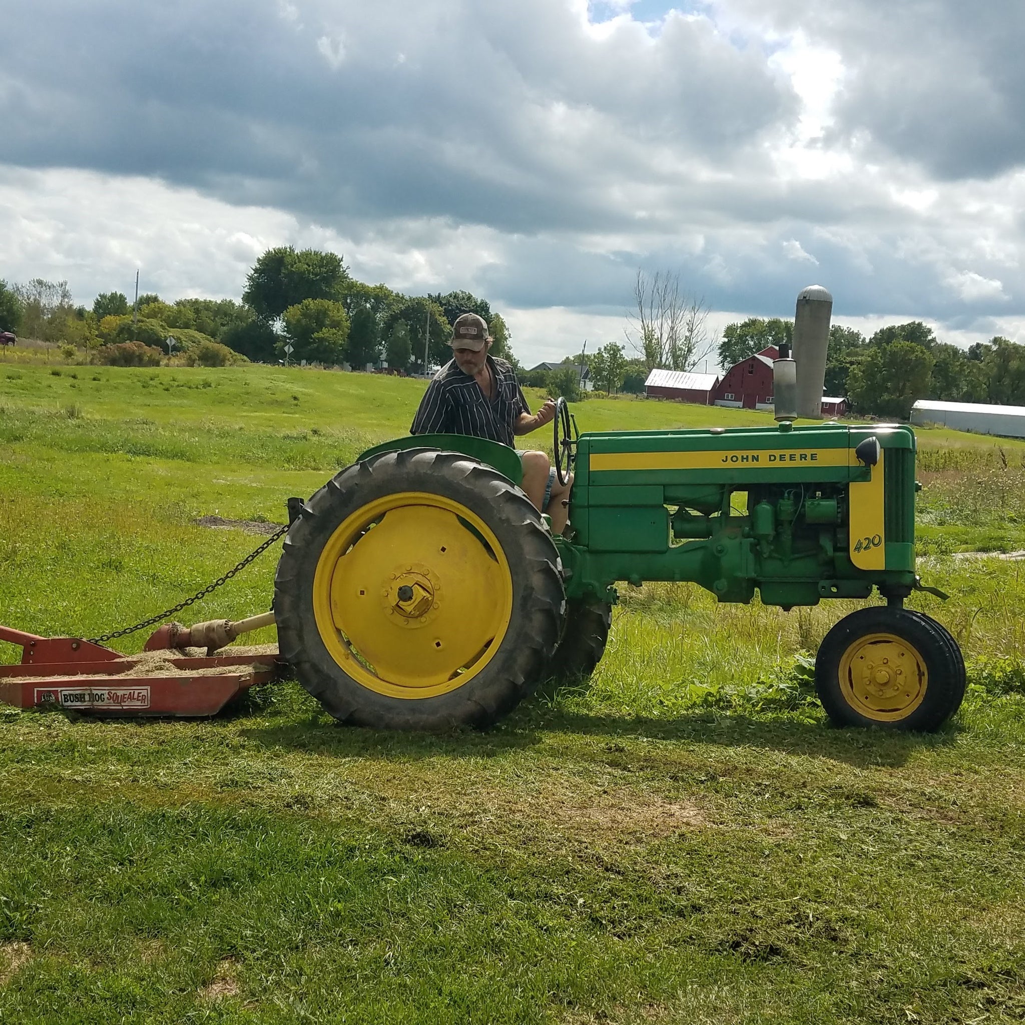 Made with hemp and alfalfa grown on our farm